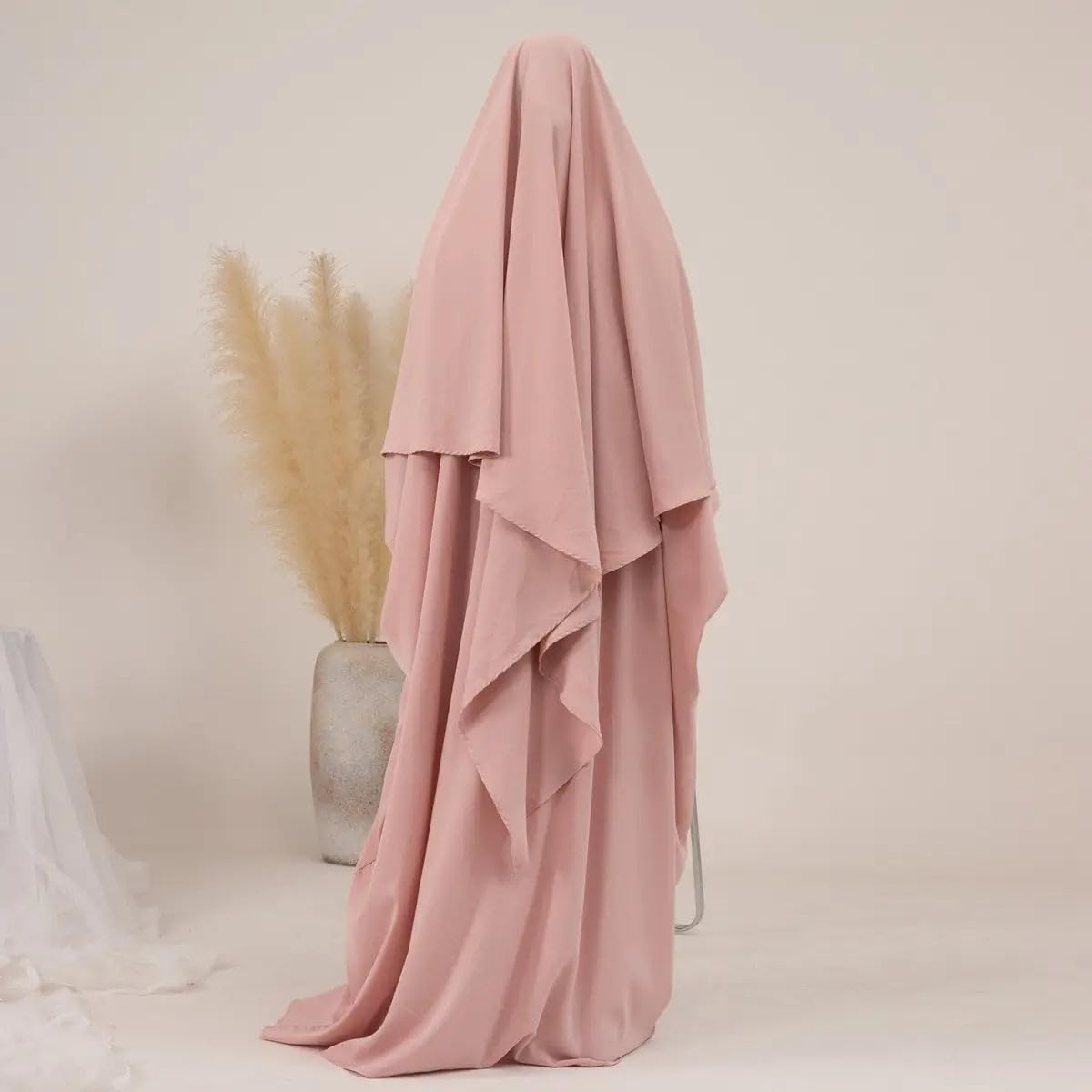 Elegant & Modest Prayer Dress Abaya for Women | Islamic prayer dress | 2 piece Muslim praying outfit hijab |Full Length Hijab Dress, Jilbab 2 piece- Umrah essentials- prayer set