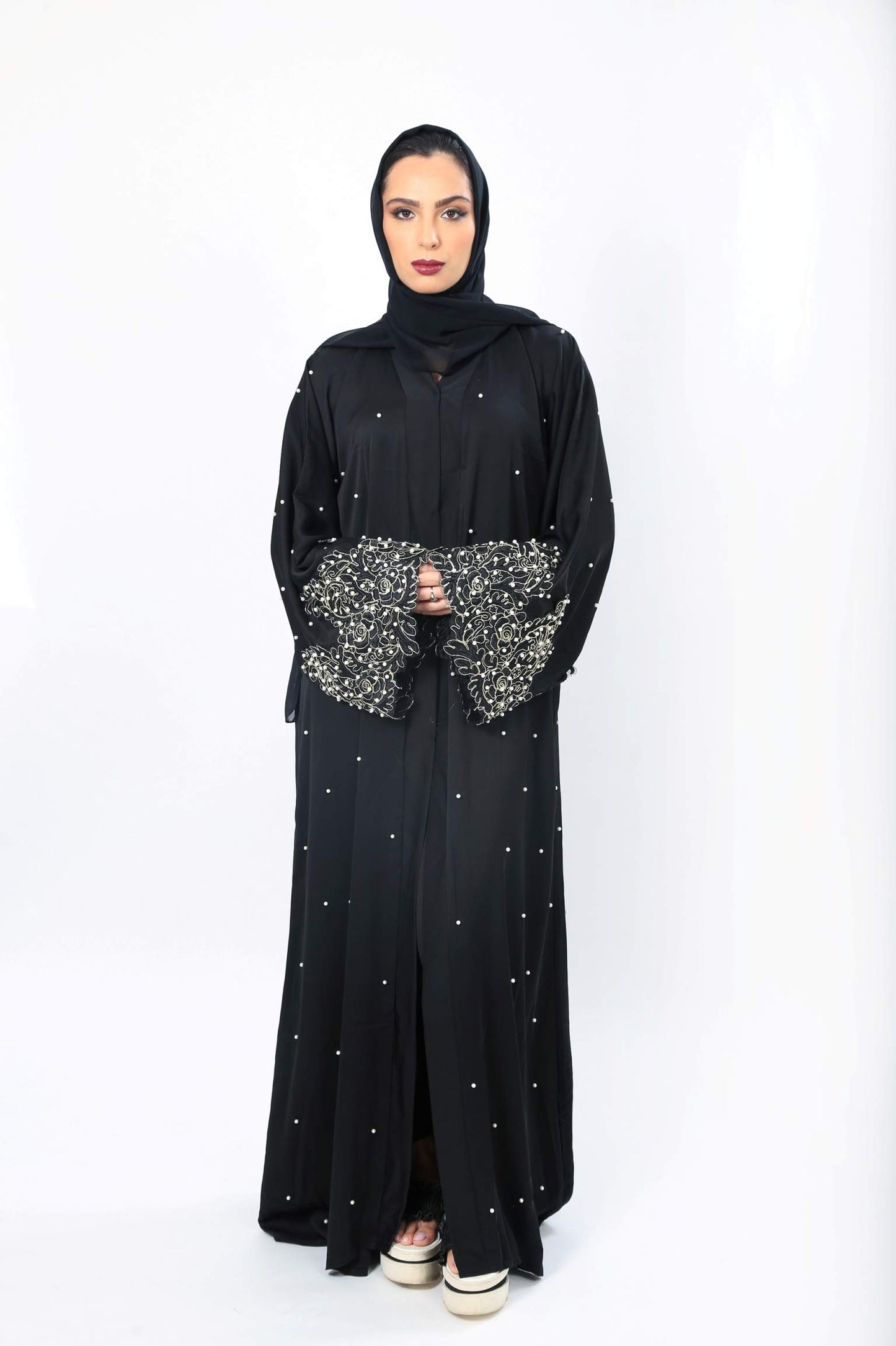 Womens Premium Abaya Button Down AJ1146A Button Down (pack of 1)