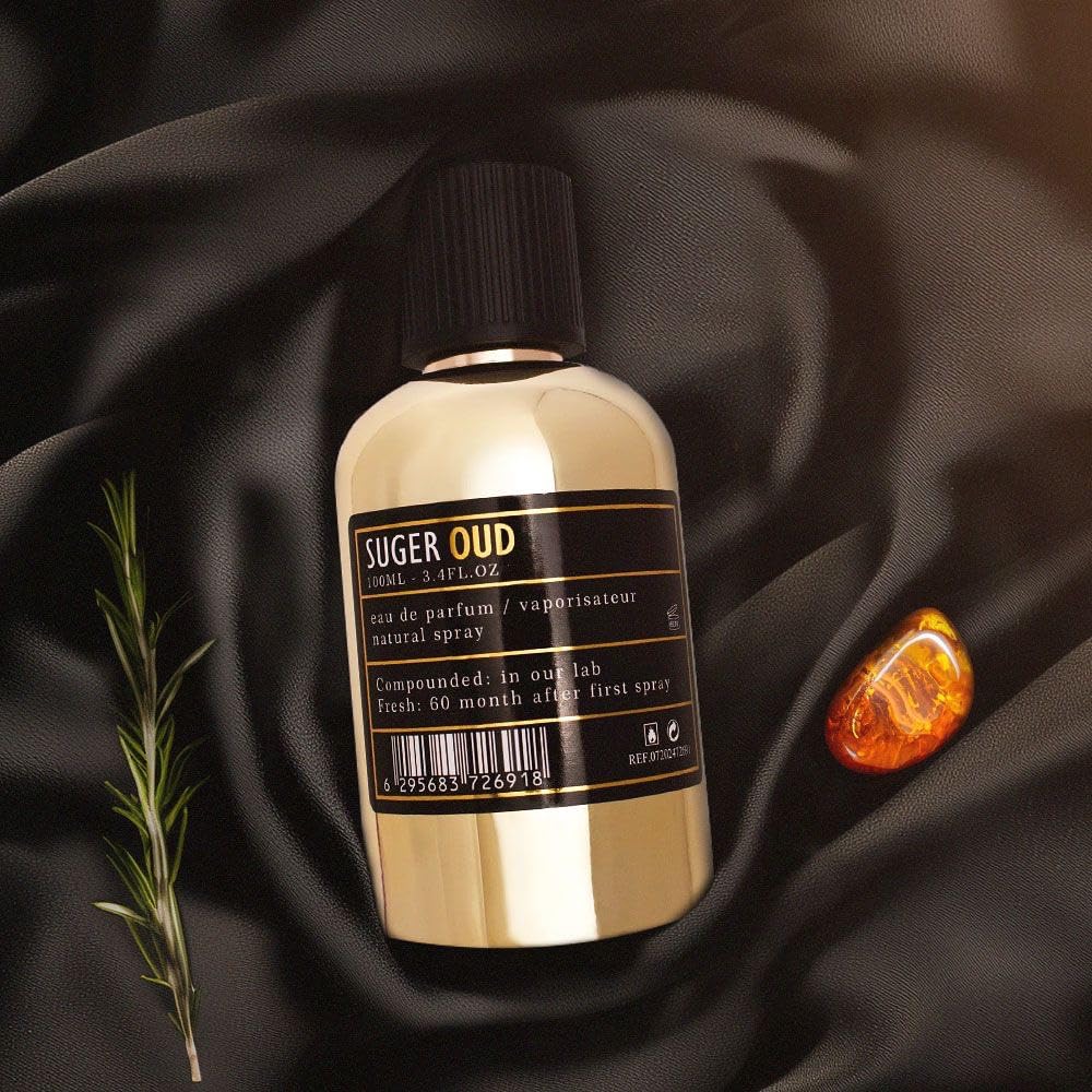 ARO FAC By AMD Perfumes Suger Oud Unisex Perfume - Classic Perfume for Men and Women - Long Lasting Men's and Women's Fragrances with Blend of Blueberry and Anise Eau de Parfum EDP 100ml